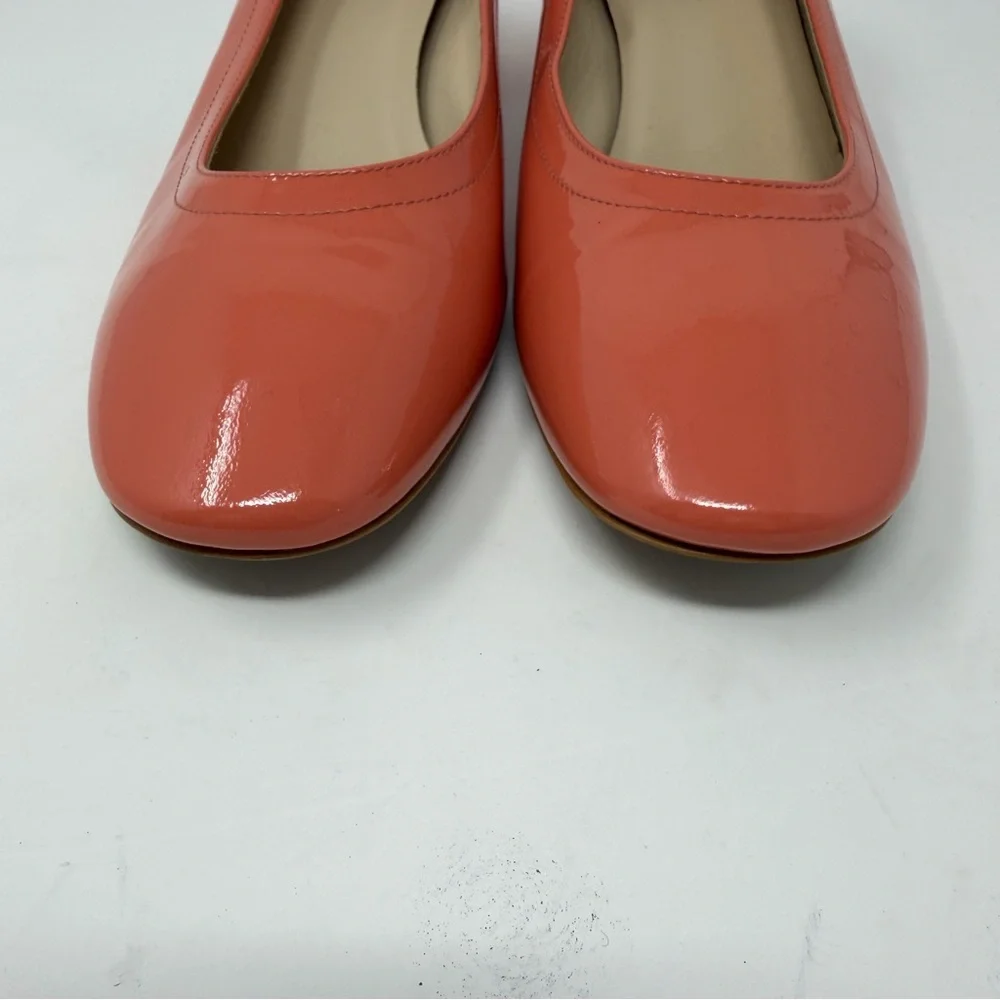 Everlane‎ The Day Heel Peach Coral Patent Leather Womens Size 6